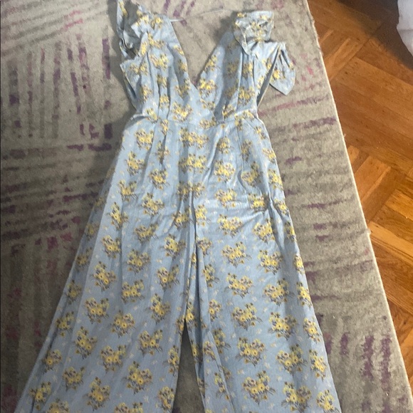 happy x nature by kate Hudson Pants - Floral Blue Jumpsuit